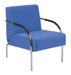 SPA 1 chrom, koženka AN 067 - koženka nebeská modrá